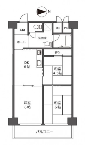 京橋マンション間取り