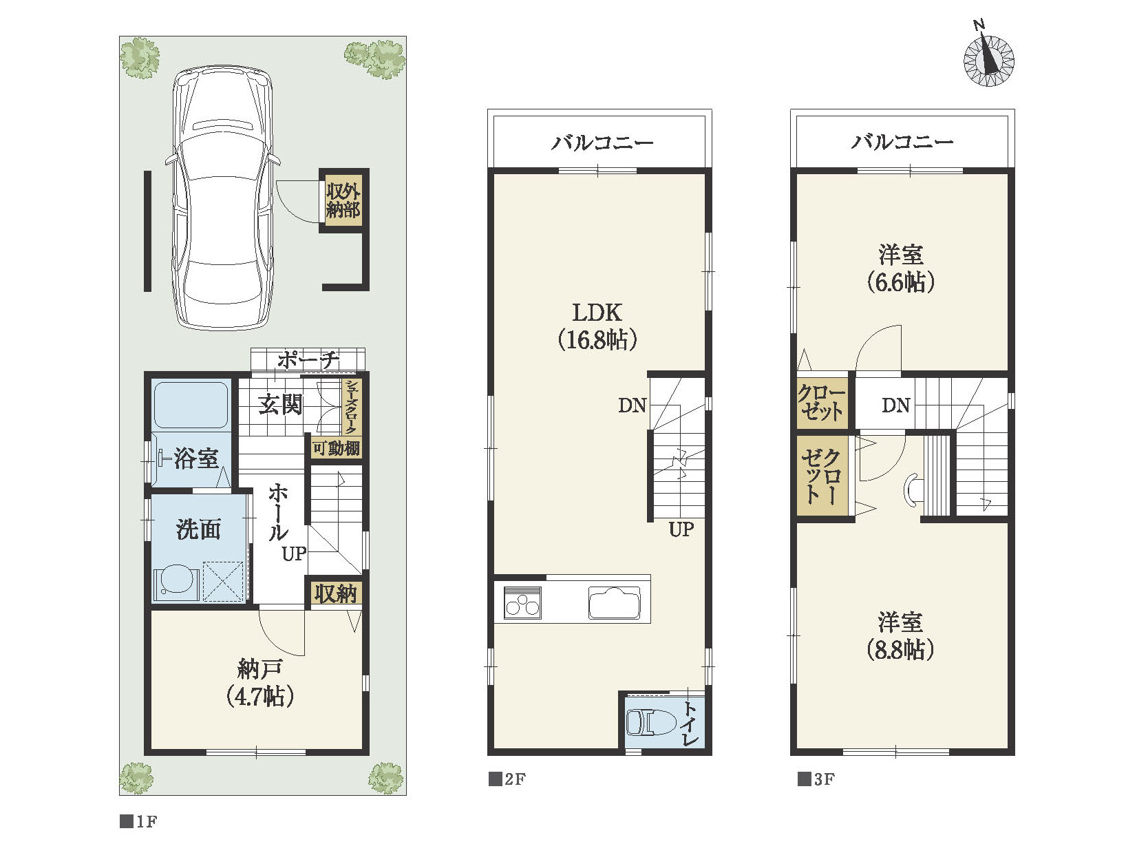 3階建間取りおすすめ8選 間口狭 狭小地 おしゃれな家まで